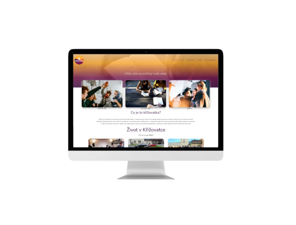 KC Křižovatka web vyrobený od Aim studio web